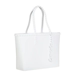Carmel Sol White Studded Jelly Tote